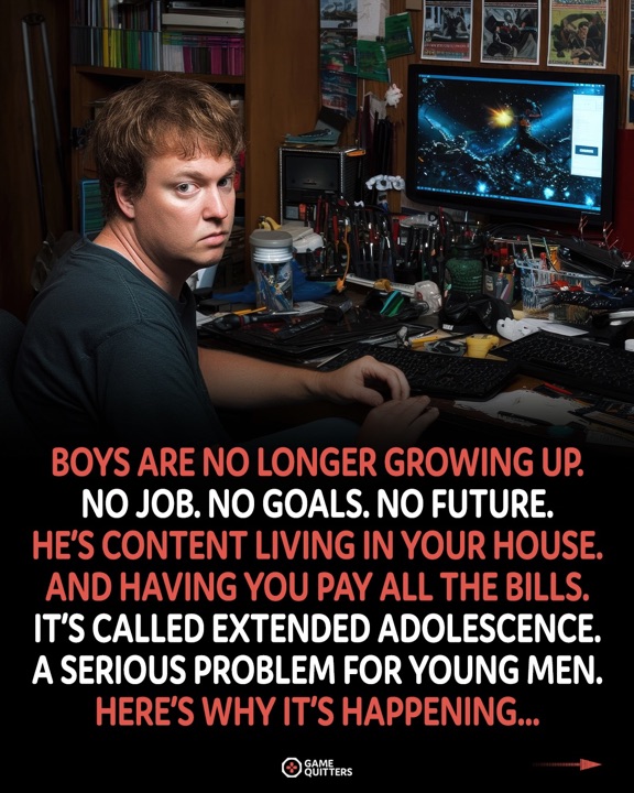 Why boys don't grow up anymore