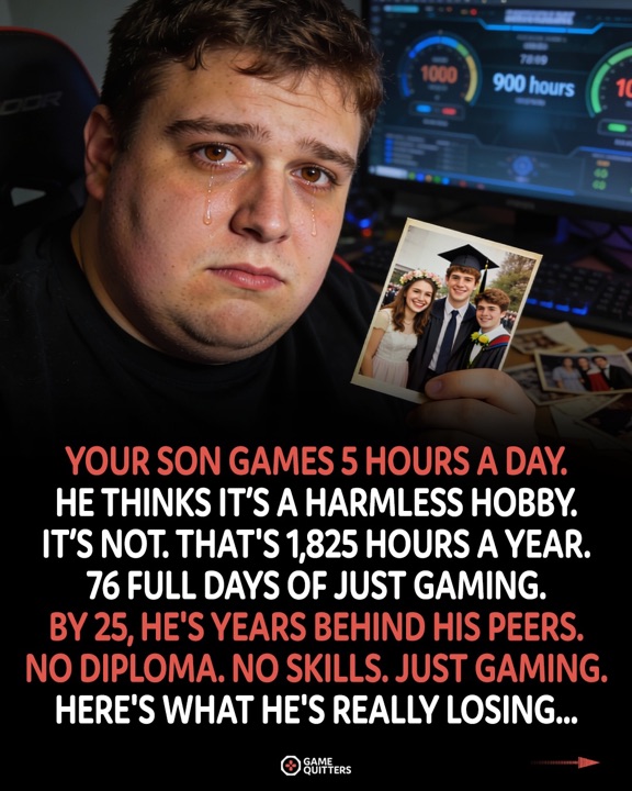Your son is trading years of his life for gaming