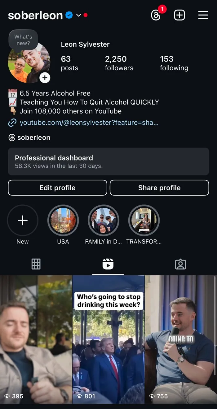 16 February 2025: 63 posts, 2,250 followers